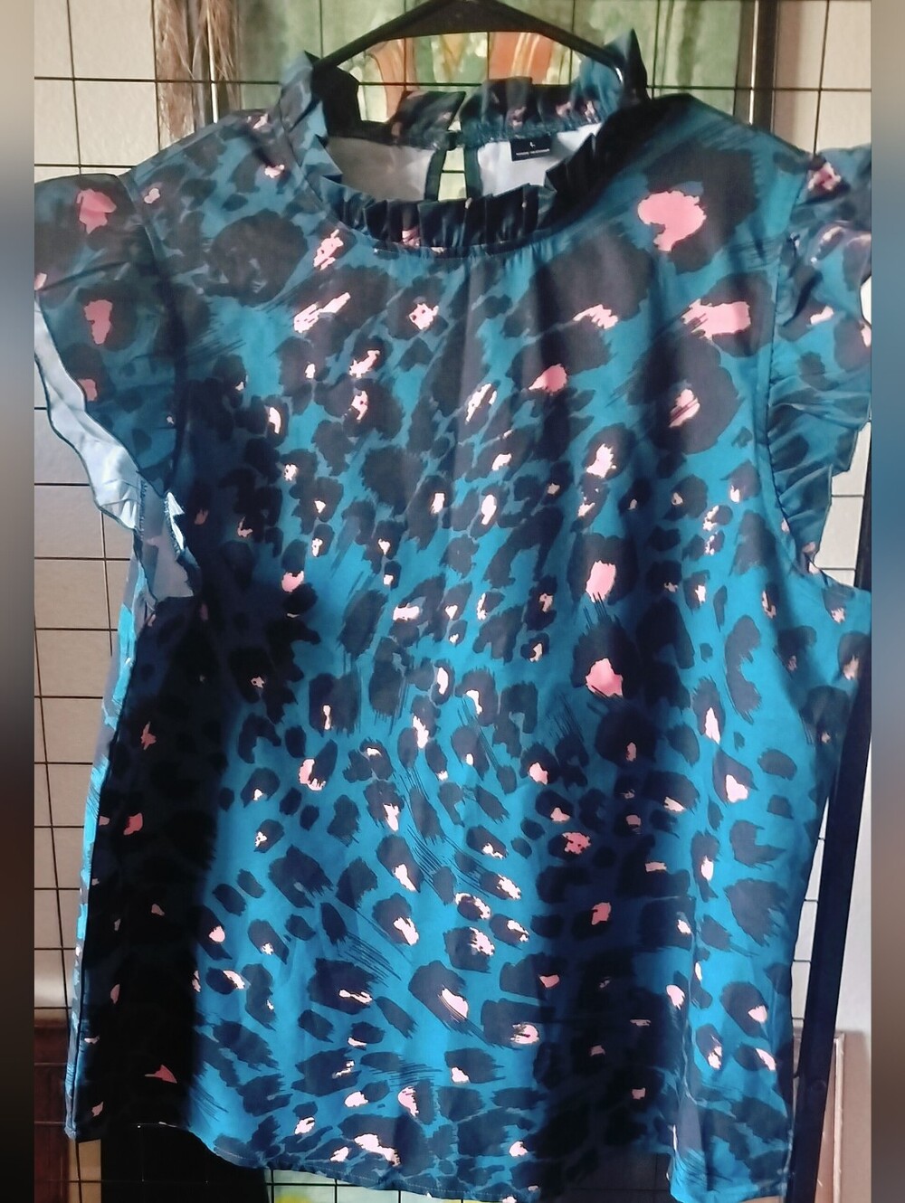 Like New Leopard Print Blouse